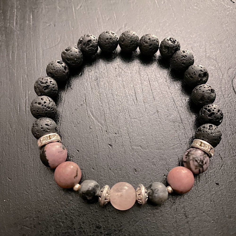 Handmade gemstone bracelet.